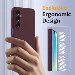 RUBBER MAGSAFE Silikónový kryt pre Samsung Galaxy A17 / A17 5G PLUM COLOR