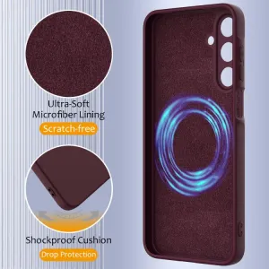 RUBBER MAGSAFE Silikónový kryt pre Samsung Galaxy A17 / A17 5G PLUM COLOR