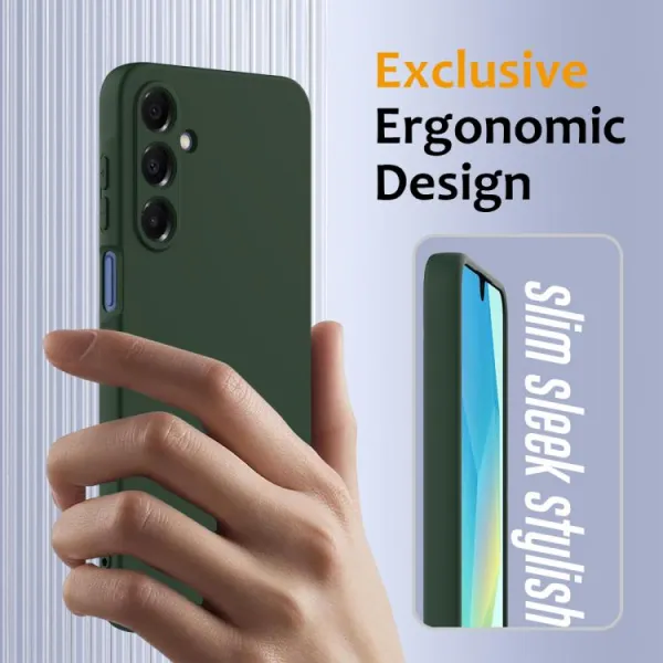 RUBBER MAGSAFE Silikónový kryt pre Samsung Galaxy A17 / A17 5G DARK GREEN