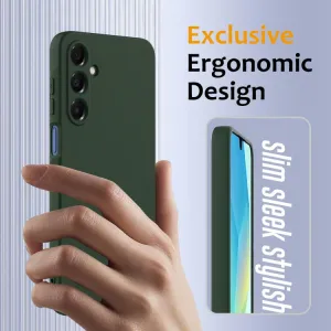 RUBBER MAGSAFE Silikónový kryt pre Samsung Galaxy A17 / A17 5G DARK GREEN