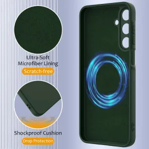 RUBBER MAGSAFE Silikónový kryt pre Samsung Galaxy A17 / A17 5G DARK GREEN