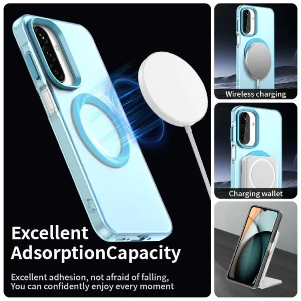 CANDY MAGSAFE Ochranný obal pre Samsung Galaxy A17 / A17 5G modrý