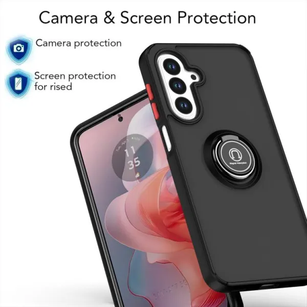 SHADOW Ochranný kryt s držiakom Samsung Galaxy A17 / A17 5G tmavomodrý