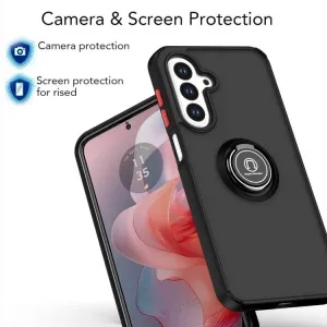 SHADOW Ochranný kryt s držiakom Samsung Galaxy A17 / A17 5G tmavomodrý