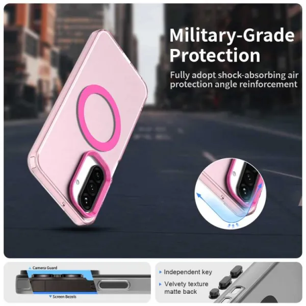 CANDY MAGSAFE Ochranný obal pre Samsung Galaxy A17 / A17 5G ružový