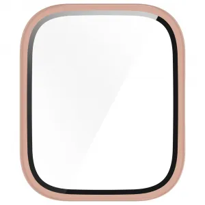 PC FULL COVER Plastový kryt so sklom pre Amazfit Bip 5 Unity ružový