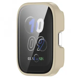 PC FULL COVER Plastový kryt so sklom pre Amazfit Bip 5 Unity IVORY