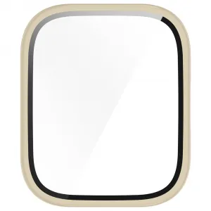 PC FULL COVER Plastový kryt so sklom pre Amazfit Bip 5 Unity IVORY