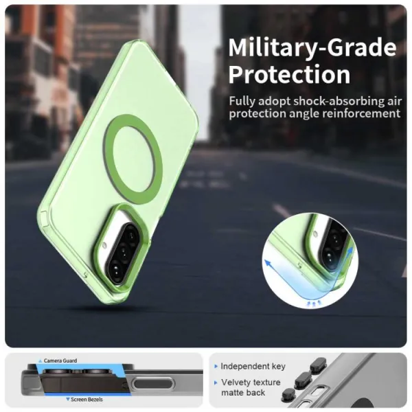 CANDY MAGSAFE Ochranný obal pre Samsung Galaxy A17 / A17 5G zelený