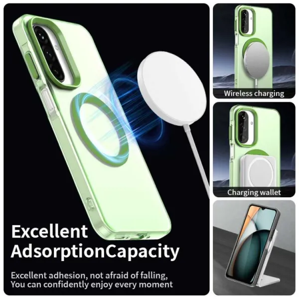 CANDY MAGSAFE Ochranný obal pre Samsung Galaxy A17 / A17 5G zelený