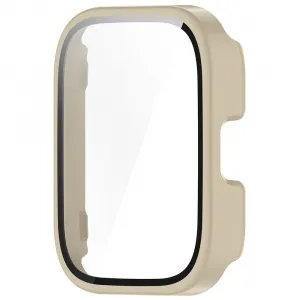 PC FULL COVER Plastový kryt so sklom pre Amazfit Bip 5 Unity IVORY