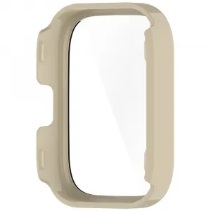 PC FULL COVER Plastový kryt so sklom pre Amazfit Bip 5 Unity IVORY