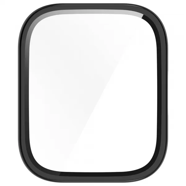 PC FULL COVER Plastový kryt so sklom pre Amazfit Bip 5 Unity čierny