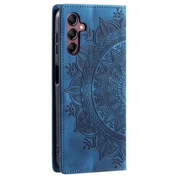 ART MANDALA Peňaženkový kryt pre Samsung Galaxy A17 / A17 5G modrý