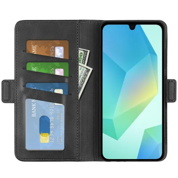 SIDE Peňaženkové puzdro pre Samsung Galaxy A17 / A17 5G čierne