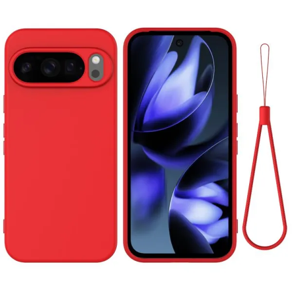 RUBBER Ochranný obal pre Google Pixel 10 Pro XL červený