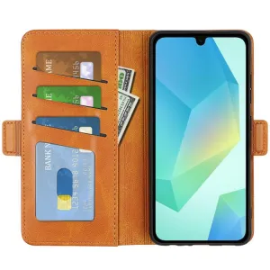 SIDE Peňaženkové puzdro pre Samsung Galaxy A17 / A17 5G svetlohnedé