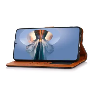 KHAZNEH DUAL-COLOR Peňaženkový kryt pre Samsung Galaxy A17 / A17 5G modrý