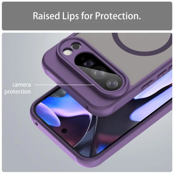 FANDUN MAGSAFE Ochranný obal pre Google Pixel 10 Pro XL fialový