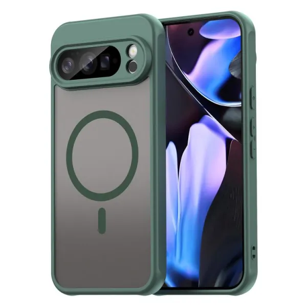 FANDUN MAGSAFE Ochranný obal pre Google Pixel 10 Pro XL zelený