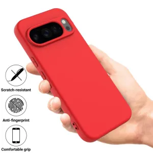 RUBBER Ochranný obal pre Google Pixel 10 Pro XL červený