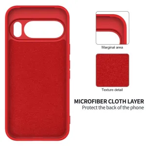 RUBBER Ochranný obal pre Google Pixel 10 Pro XL červený