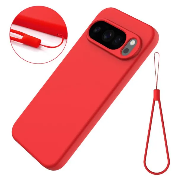 RUBBER Ochranný obal pre Google Pixel 10 Pro XL červený