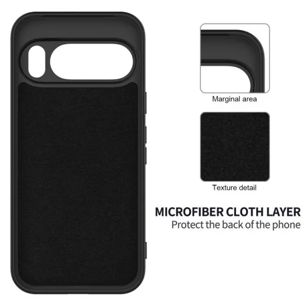 RUBBER Ochranný obal pre Google Pixel 10 Pro XL čierny