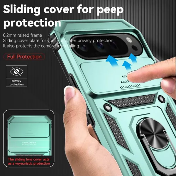 RING CAMERA Kryt s držiakom pre Google Pixel 10 Pro XL zelený