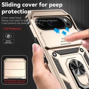 RING CAMERA Kryt s držiakom pre Google Pixel 10 Pro XL zlatý