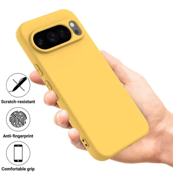 RUBBER Ochranný obal pre Google Pixel 10 Pro XL žltý