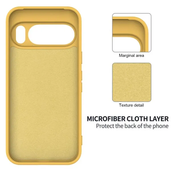 RUBBER Ochranný obal pre Google Pixel 10 Pro XL žltý