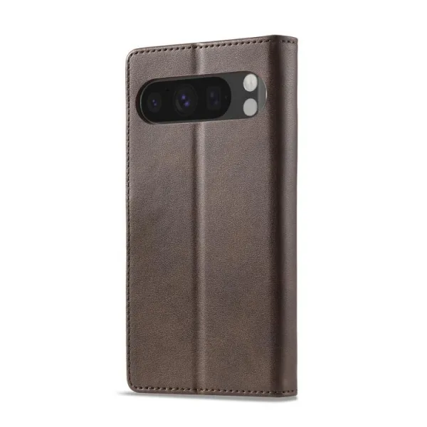 IMEEKE Peňaženkový obal pre Google Pixel 10 / Google Pixel 10 Pro tmavohnedý