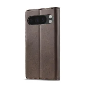 IMEEKE Peňaženkový obal pre Google Pixel 10 / Google Pixel 10 Pro tmavohnedý