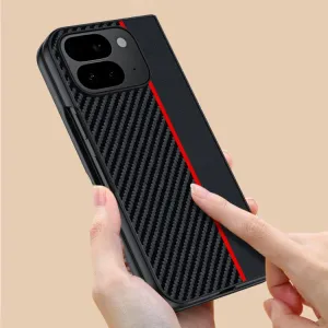 CARBON Ochranný obal pre Google Pixel 10 Pro Fold BLACK-RED