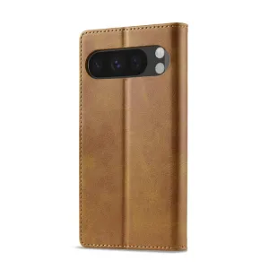 IMEEKE Peňaženkový obal pre Google Pixel 10 / Google Pixel 10 Pro svetlohnedý