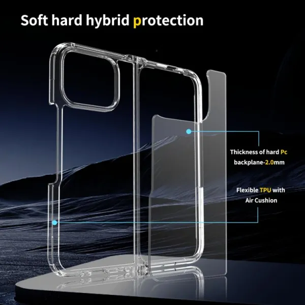 SHOCK Extra odolný kryt Google Pixel 10 Pro Fold priehľadný