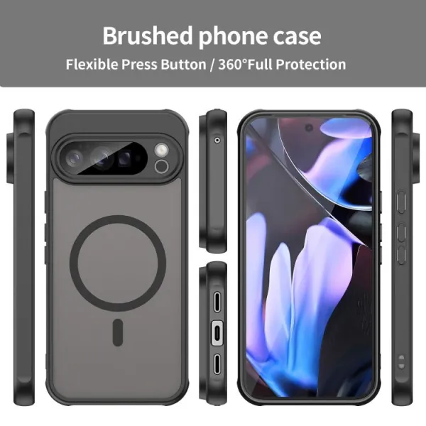 FANDUN MAGSAFE Ochranný obal pre Google Pixel 10 Pro XL čierny