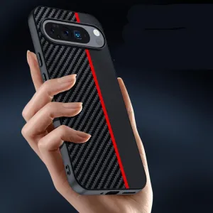 CARBON Ochranný obal pre Google Pixel 10 / Google Pixel 10 Pro BLACK RED