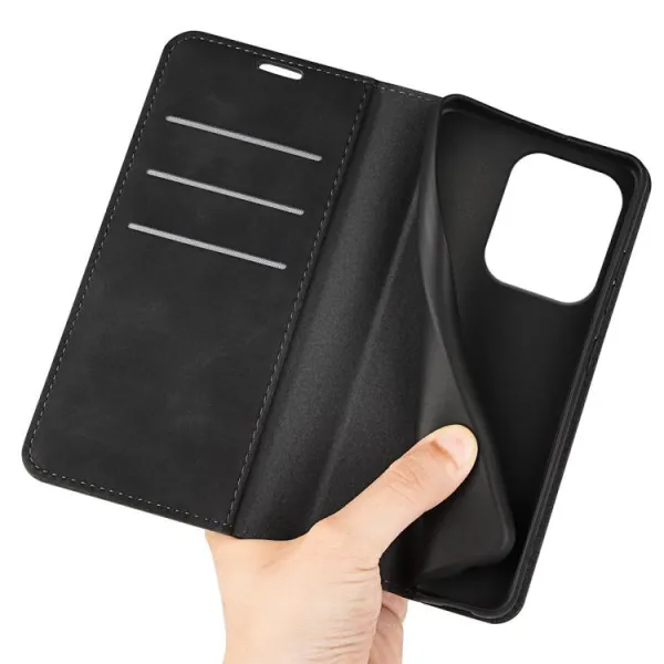 MAGNETIC Zaklápací kryt pre Xiaomi Redmi 15C / Redmi 15C 5G čierny