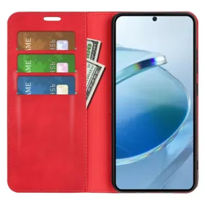 MAGNETIC Zaklápací kryt pre Xiaomi Redmi 15C / Redmi 15C 5G červený