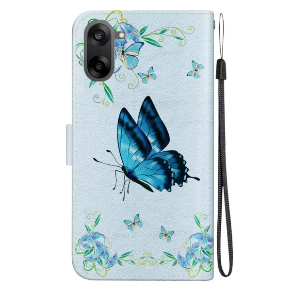 ART Peňaženkový obal pre OnePlus Nord CE 5 5G BLUE BUTTERFLY