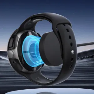 PC FULL COVER Plastový kryt so sklom pre Google Pixel Watch 4 45mm modrý