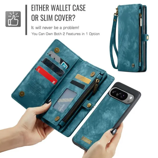 WALLET Ochranný kryt s peňaženkou 2v1 pre Google Pixel 10 Pro XL modrý