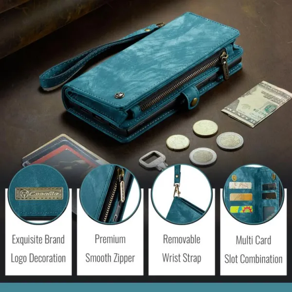 WALLET Ochranný kryt s peňaženkou 2v1 pre Google Pixel 10 / Google Pixel 10 Pro modrý