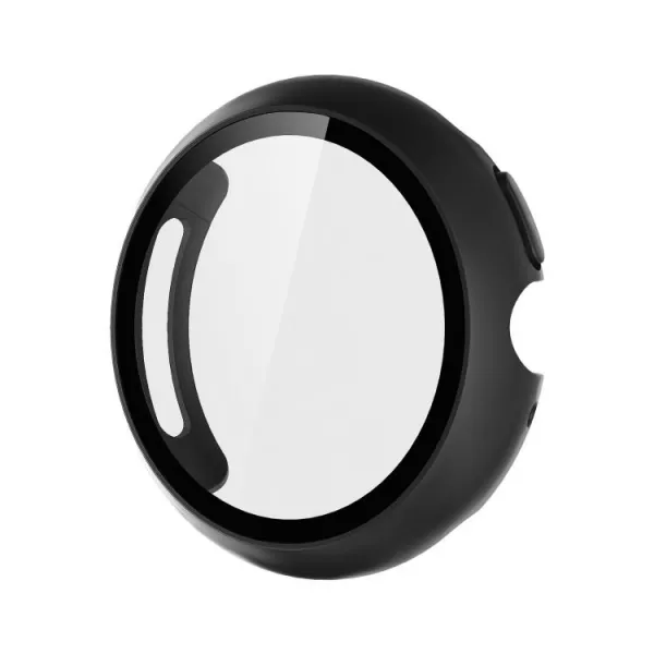 PC FULL COVER Plastový kryt so sklom pre Google Pixel Watch 4 45mm čierny