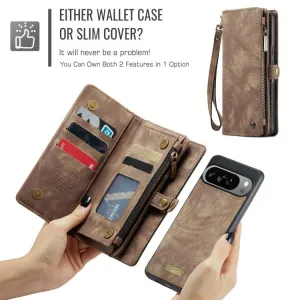 WALLET Ochranný kryt s peňaženkou 2v1 pre Google Pixel 10 Pro XL hnedý