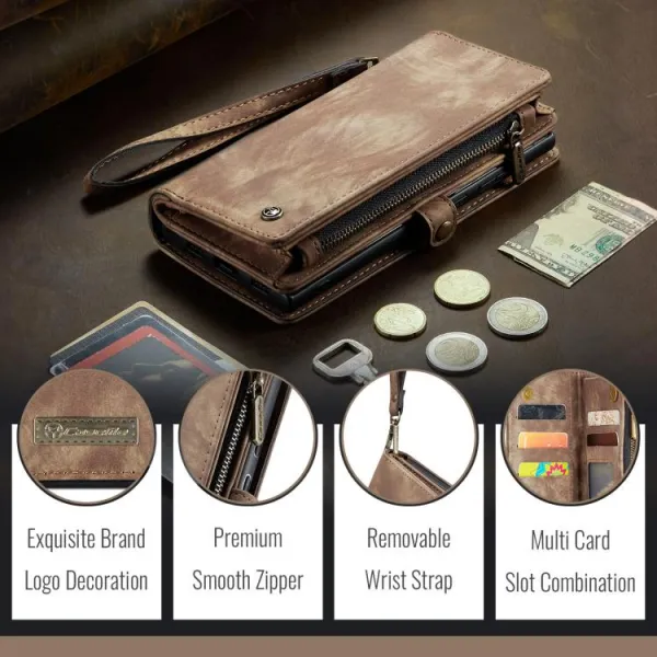 WALLET Ochranný kryt s peňaženkou 2v1 pre Google Pixel 10 / Google Pixel 10 Pro hnedý