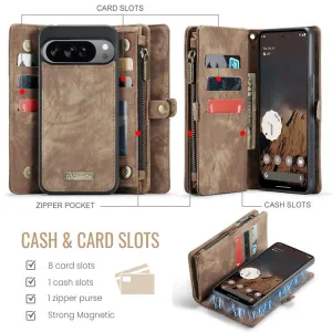 WALLET Ochranný kryt s peňaženkou 2v1 pre Google Pixel 10 Pro XL hnedý