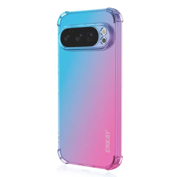 ENKAY GRADIENT Ochranný obal pre Google Pixel 10 / Google Pixel 10 Pro BLUE PINK